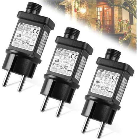 Cyslmuk – 31v 6w Led-transformator, Wasserdicht Ip44 – 8 Beleuchtungsmodi – Timer- Und Speicherfunktion – Für Weihnachtsbeleuchtung Und Lichterketten