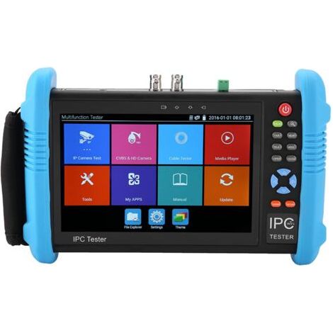 Videoüberwachungstest Poe Cctv Tester 7'' Ips H.265 4k Touch-kamera Ip-tester Cvbs Analoger Test Konstruiert In Wifi Mit Poe/8g Tf-karte/hdmi-anschluss/rj45 Tdr (ipc-980).