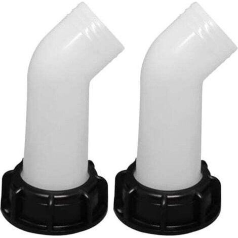 2er-pack Mit Ablassmutter, 1000 L Ibc-tankdüse, Ventilanschluss, Verlängerungsrohr, Düsenadapter, Ibc-tankhahnanschluss, 2-zoll-ibc-tankhahndüse