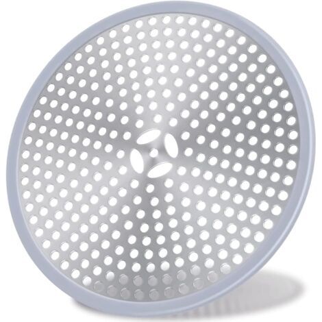Duschabfluss, Haarfilter, Duschabflussfilter, Anti-haar-duschrost, Abflussabdeckung, Waschbeckenfilter, Duschabfluss-haarfänger, Edelstahl, Silber Und Silikon