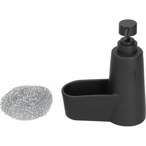 Distributeur De Savon, Pompe À Savon À Main Liquide Vaisselle Avec Bille En Acier Pour Évier De Salle De Bain Et De Cuisine (le Noir)-