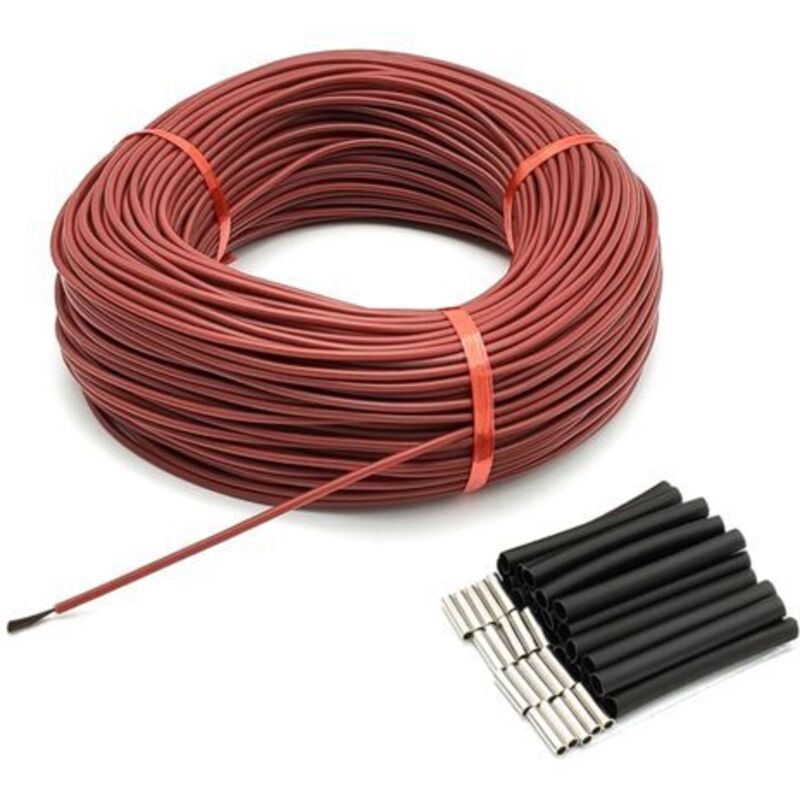 Heizdraht Aus Kohlefaser Φ3mm 12k 33ω, Solarkabel Aus Silikonkautschuk Für Infrarot-lende, Höchsttemperatur 200 ℃