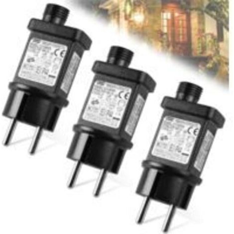 Led-transformator 31v 6w: 3 Led-transformatoren Mit Mini-funktion, Ip44-led-transformator, Speicherfunktion, 8 Modi, Für Weihnachtsbeleuchtung,