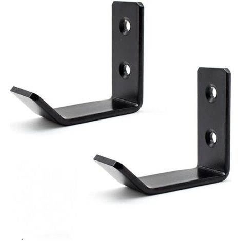 2 Stück Badezimmer-handtuchhaken, Badezimmer-garderobenhaken, Wandhaken, Schwarz + Edelstahl, Geeignet Für Küche, Schlafzimmer, Badezimmer, Büro