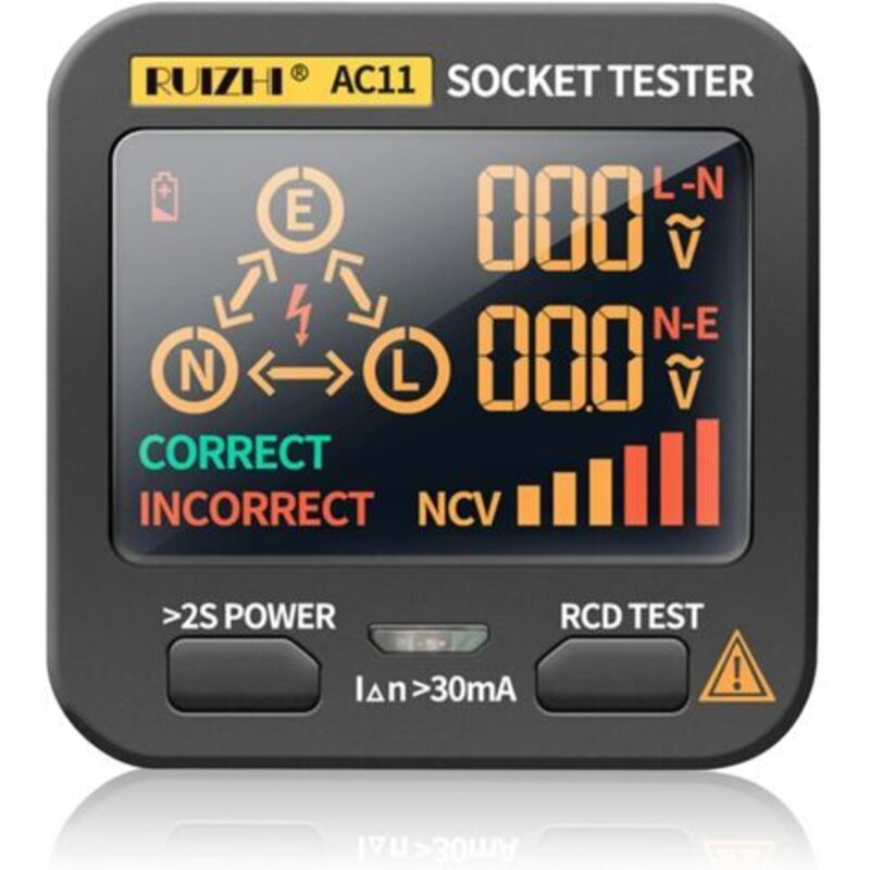 Preis-leistungs-tester Für Elektrische Schaltkreise Mit Lcd-display Und Digitalem Display-steckdosentester Für Die Kabelinspektion Im Haushalt Und Im Professionellen Bereich