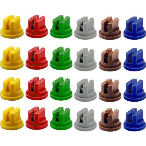 – 24er-pack 110-grad-sprühdüsen – Verschleißfestes Polymer – Feiner Sprühnebel – Kompatibel Mit Sprühgeräten