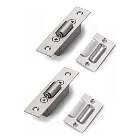 (90 × 20 × 28 Mm) Edelstahl-türrollenriegel, Verdecktes Einsteckschloss, Größe 20 Mm, Rollenriegel Für Schrank, Küche, Badezimmer, Schlafzimmer, Schränke, Möbel