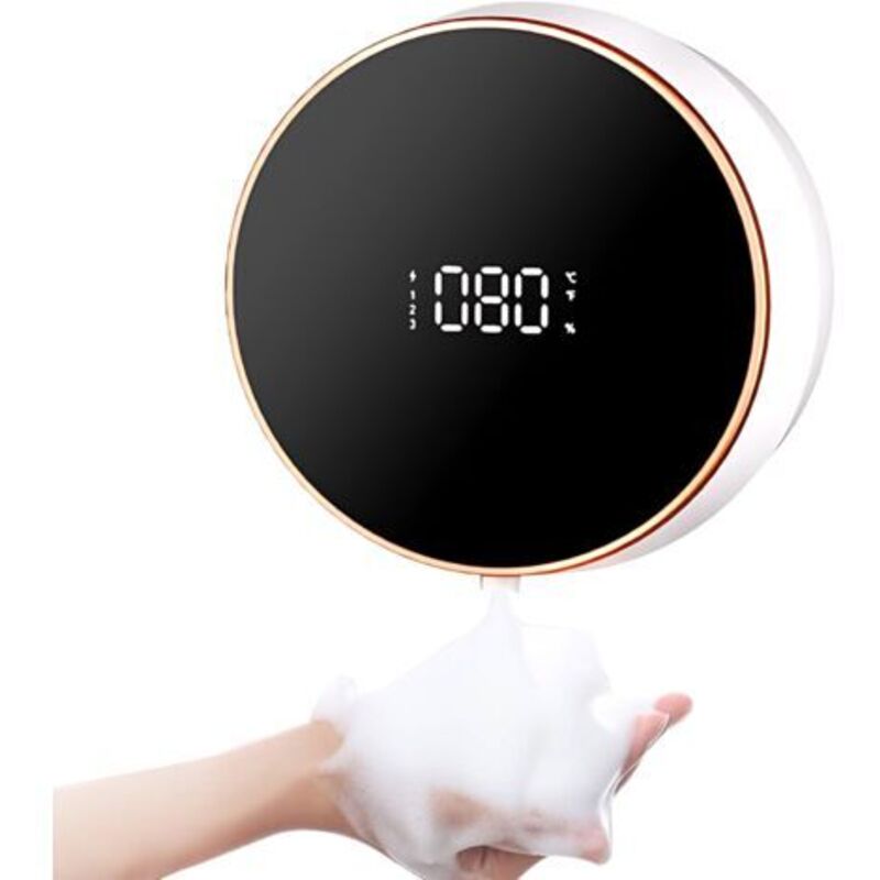 Automatischer Mousse-savon-verteiler, Wandmontage, 260 Ml, Mit Lcd-bildschirm, 3 Einstellbare Stufen, Für Den Badbereich, Küche, Wäsche