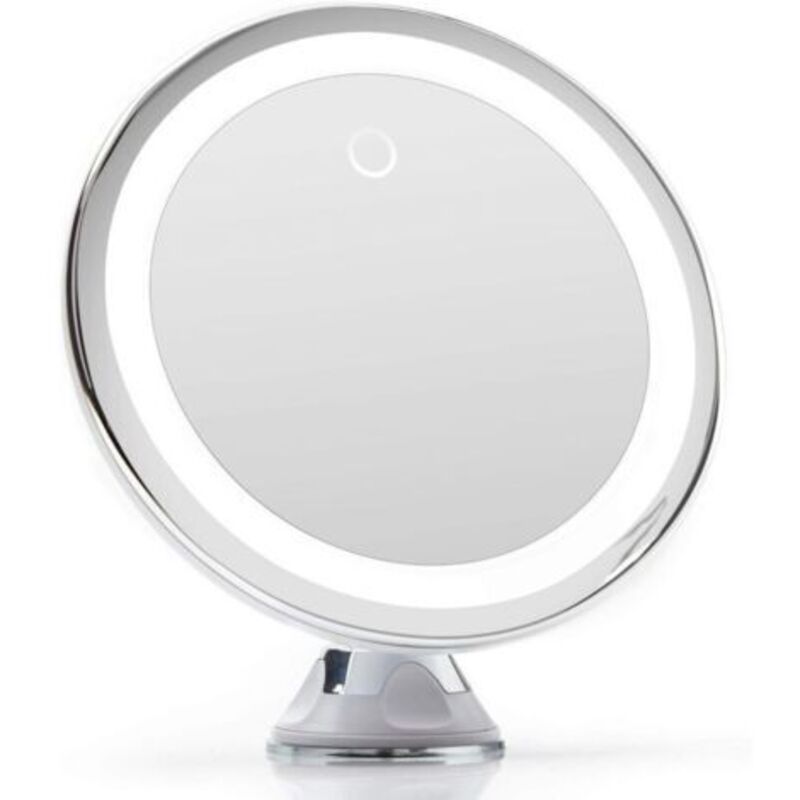 Großer Miroir Mit 10 Led-leuchten – 14 Lampen – Fixierung Der Lüftungsöffnung – Natürliche, Dimmbare Lampe Für Make-up Und Toilette