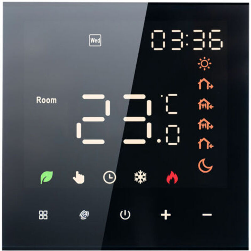 Intelligenter Thermostat, 16a, Programmierbarer Numerischer Thermostat Mit Taktilem Lcd-bildschirm, Intelligenter Numerischer Thermostat Für Elektrische Chauffage