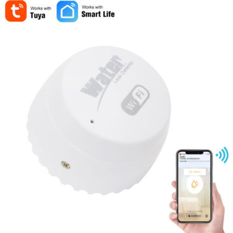 Wifi-smart-überschwemmungsdetektor, Intelligenter Überschwemmungserkennungsalarm, Unterstützt Die App-fernbedienung Für Mobiltelefone