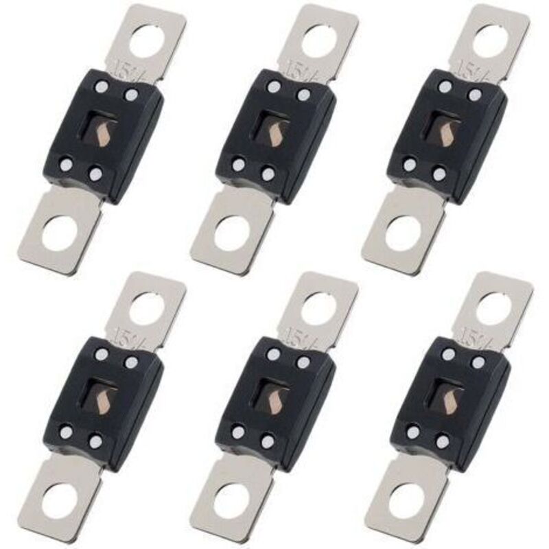 6 Stück Fusible Car, Fusibles Automobiles Plats, Fusibles Gros, Courant Élévé Fusible Auto 150a, For Auto, Bus, Véhicules De Construction, Marine And Mega To Camionnette (150)