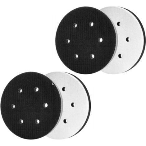 4 Stück 150 Mm Weiches Schleifpad, Weiche Weichschaum-schnittstelle Für Schleif- Und Polierpad, Lärmschutz (8 Löcher)
