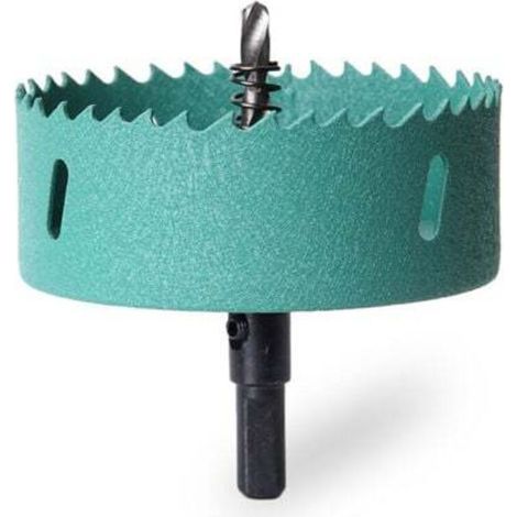 22 Mm Bimetall-lochsäge, Robuster Lochschneider Für Holz, Metall, Edelstahl, Kunststoff, Trockenbau Und Faserplatten (grün)