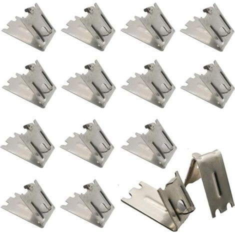 Lot Von 25 Kühlschrank-etageren-clips, Kühlschrank-etageren-clips, Kühlschrank-etageren-halterung, Häkelarbeiten Aus Edelstahl, Kühlschrank-etageren-clip