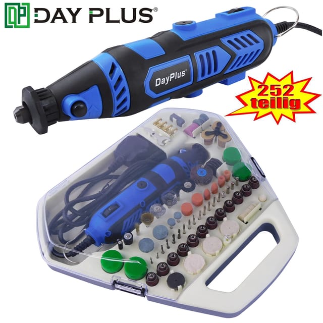 Dayplus - Multifunktionswerkzeug Drehwerkzeug Für Dremel Schleifgerät Schleifer 252tlg Profi