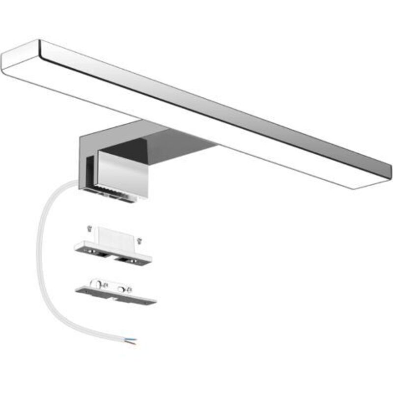 Led-badezimmerlampe, 6 W, 600 Lm, Ip44, 30 Cm, Rostfrei, 4000 K, Zum Auftragen Und Reinigen