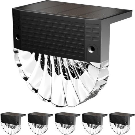 6pcs Lampe Solaire Exterieur, 3 Modi, Auto On/off, Ip65, 600mah Lampe Solaire