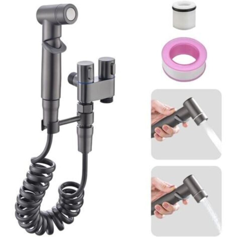 Bidet-plumeau, Bidet-zubehör Für 1 Eingang - Doppelsteuerung Für 2 Fois, Plumeau-set Mit Hauptsteuerung Für Den Flüssigkeitsdruck Einer Weiblichen Dusche, Tier Der Gesellschaft,
