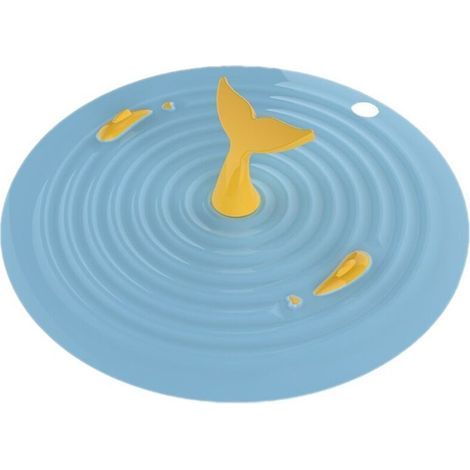 Silikon-bodenablaufabdeckung, Rund, Geruchshemmend, Bodenablaufstopfen, Küchenspüle, Filter, Wc, Badezimmer, Kanalisation, Desodorierungsmittel (gelb-blau)