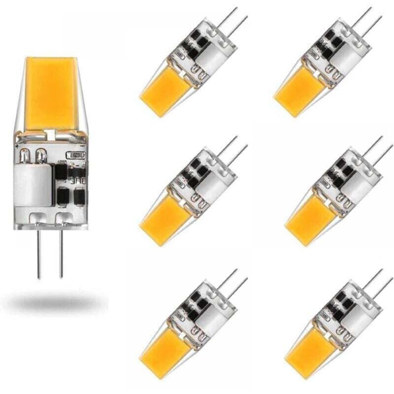 Ampoule G4 Led Ac/dc 12v 5w Lampen Led G4 Blanc Chaud 3000k Ampoules D'Éclairage Équivalent 50w Halogenlampe 360°-winkel Ohne Szintillation, 6 Stück, Warmweiß 3000k, 5w
