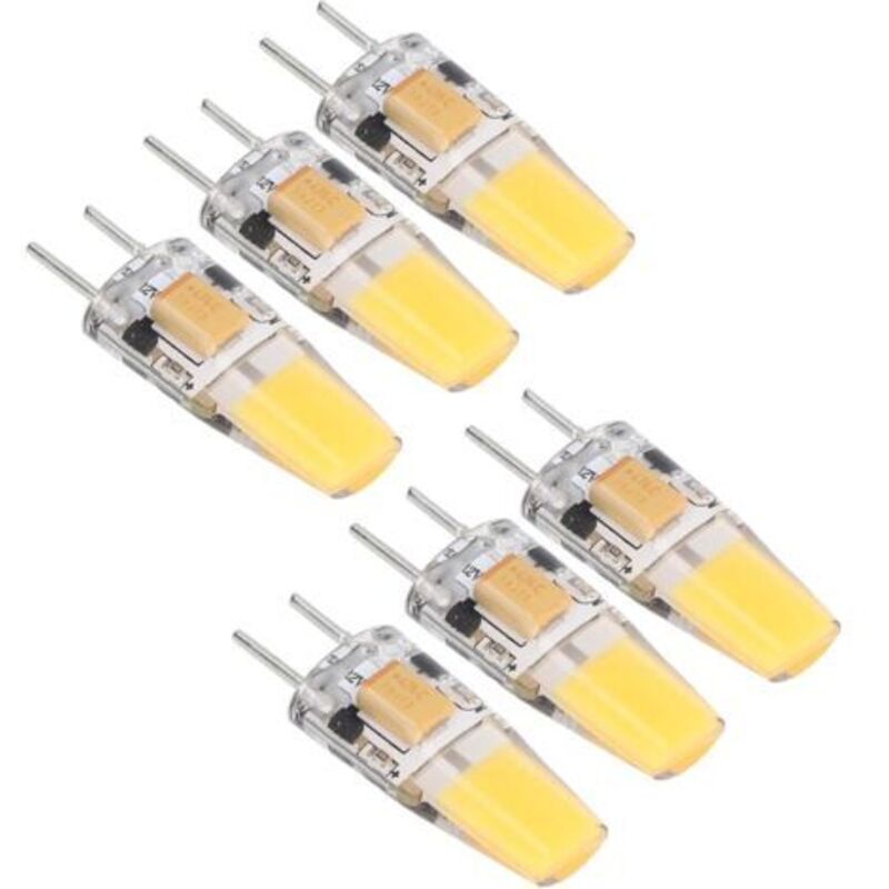 Pr Ampulle Led 500lm Gy6.35 Blanc Chaud Douille De Lampe Silikon Plafonnier Ampulle 360° Faisceau Ampulle 5w 12v