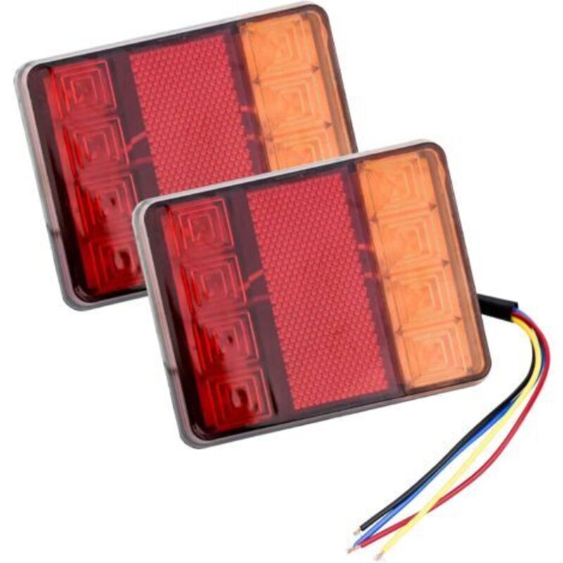 Pro 2 Stück 12 V Led-feux Arriere, Feux Arrières Multifonctionnel Pour Tracteur Camion Remorque
