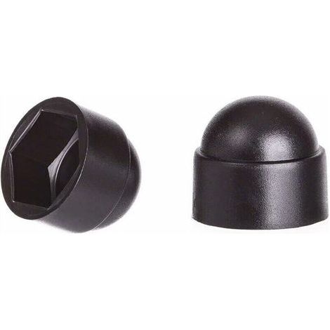 M10 Mutternabdeckungen Für 17er Schraubenschlüssel Schwarz 100 Stk.