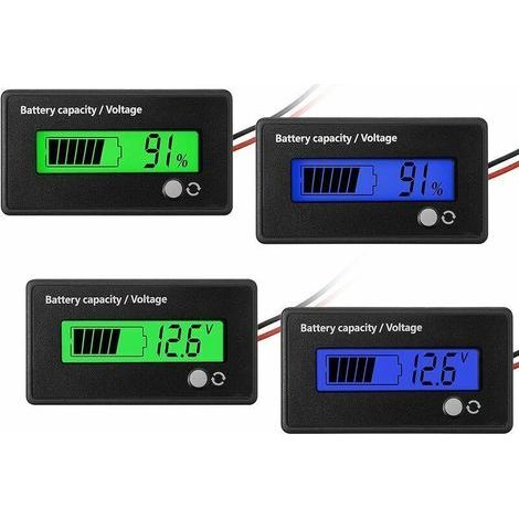 Set Mit 4 Dc-batterieanzeigen (12 V, 24 V, 36 V, 48 V) Mit Alarm, Batteriespannungsanzeige, Batterie-ladeanzeige Und Li-ion-batterieanzeige (vertikal Usw.).