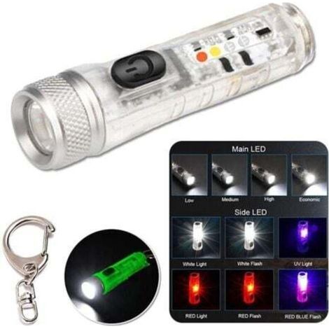 S11 Usb Wiederaufladbare Outdoor-taschenlampe, Leistungsstarke Mini-taschenlampe Mit Elektromagnetischer Saugfunktion, Wiederaufladbar