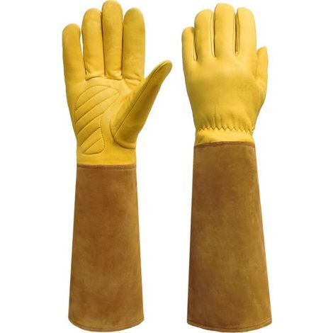 Linghhang – Gants De Protection Pour Épines Et Ronces – Cuir Façon Velours – Taille 11,5 Cm – Widerstandsfähigkeit Gegen Wasser Und Andere Gegenstände – Optimaler Komfort