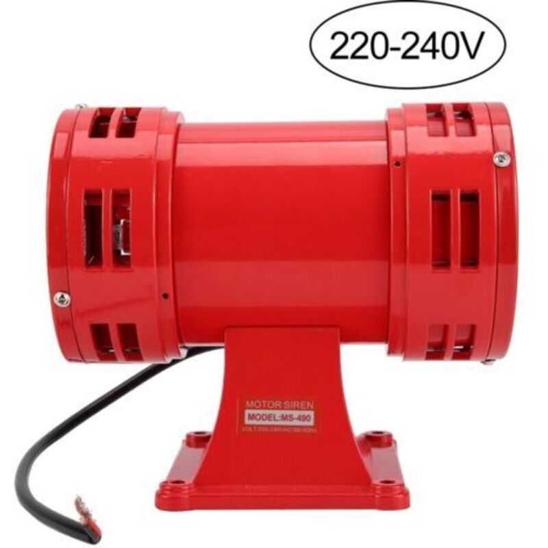 Elektrischer Alarmsirene 150 Db – Stromversorgung 220–240 V – Konstruktion Aus Aluminium Und Holz – Für Industrielle Anwendungen