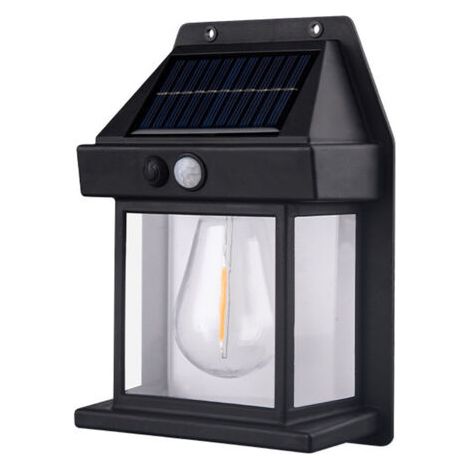 Wasserdichte Ip65-außensolarlampe – Bewegungssensor – 3 Beleuchtungsmodi – 1800-mah-akku – Lebensdauer 50.000 Stunden