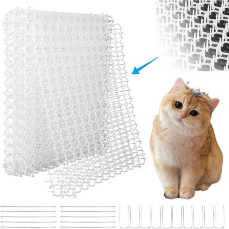 Weiß, Anti-katze Mit Spikes, Set Mit 2 Anti-katzen-matten Für Katzen Mit Spikes, 13 X 49 Cm, Outdoor-katzenabwehrmatte, Anti-katzen-spike