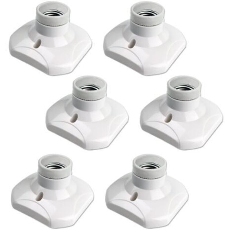 6-teiliges Set Mit E27-leuchten – Kompatible Led-ampullen Mit Jeweils 60 W – Zünd- Und Keramikmaterial – Einfache Installation In Garagen Und Salons – 220–240 V