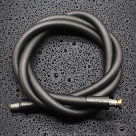 Flexible Dusche, Duschkopf Aus Silikon Mit Anti-torsion Und Anti-pliure, Flexible Dusch-wc Universel (g1/2-punkte, 1,5 M), Duschkopf Für Toilette/grau