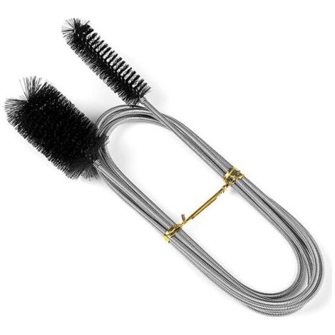 Flexible Reinigungsbürste, Rohrbürste, Multifunktionale Doppelkopf-edelstahlbürste Zum Entstopfen Von Rohren Mit Schmalem Abflussloch, 155 Cm