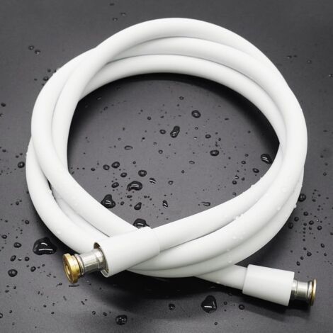 Universelle Flexible Dusche (g1/2 Zoll, 1,5 M), Ultra-doux Aus Silikon, Tuyau-dusche Mit Anti-torsion Und Anti-pliure, Wc-dusche, Weiß