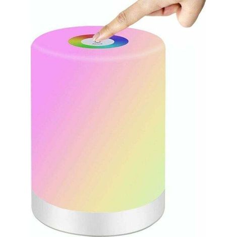 Led-leuchte, Intelligente Kaminlampe Mit Taktiler Steuerung, Wiederaufladbar Über Usb, Tragbar, Rvb-farbwechsel, Für Kinder, Zimmer, Camping-