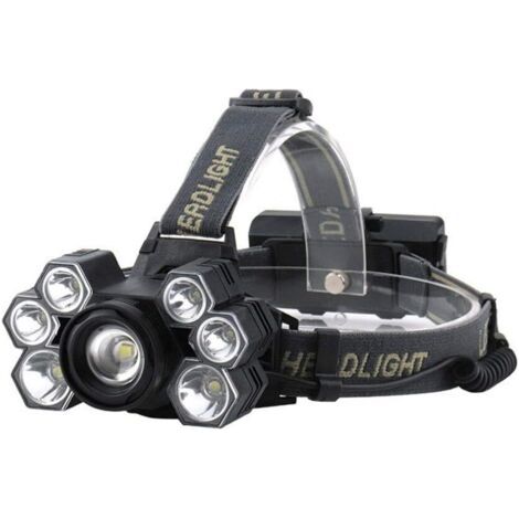 Leistungsstarke Wiederaufladbare Frontlampe Über Usb, Frontlampe Mit 7 Leds, Fronttaschenlampe, Taschenlampenlampe, Stehleuchte