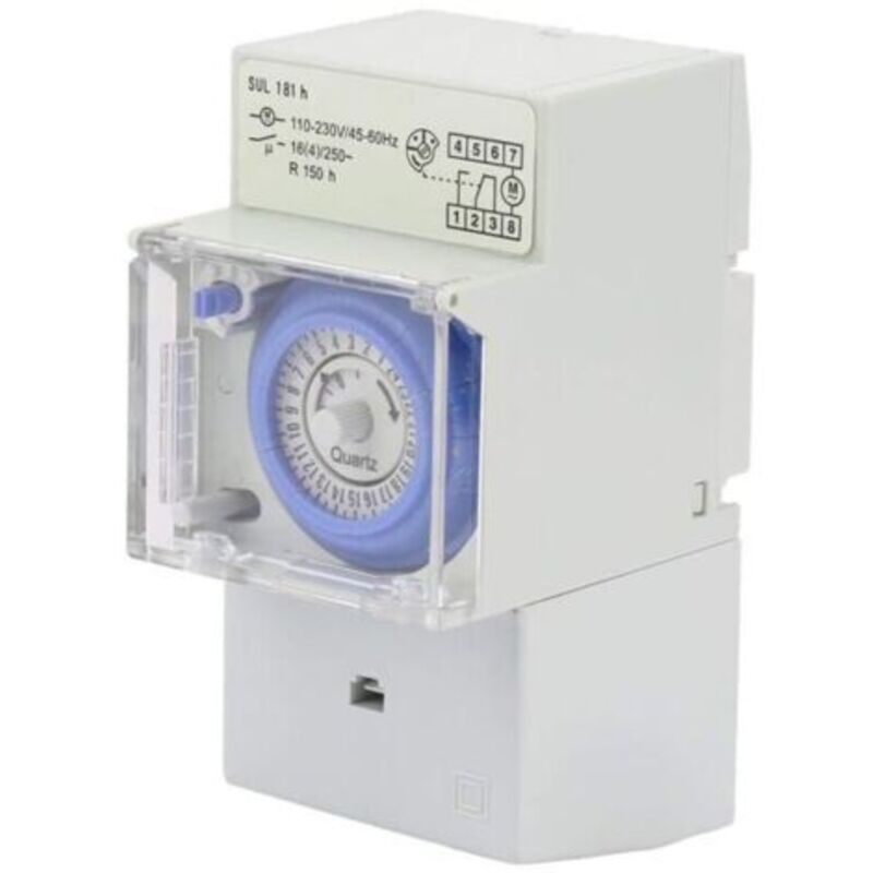 Pr Modulare Uhr, 110–230 V Sul181h Zeitschaltuhr, Modulare Uhr Für Warmwasserbereiter, Programmierbarer Wasserdichter Mechanischer 24-stunden-timer, Für Die Beleuchtung Von Elektrischen Haushaltsgerät