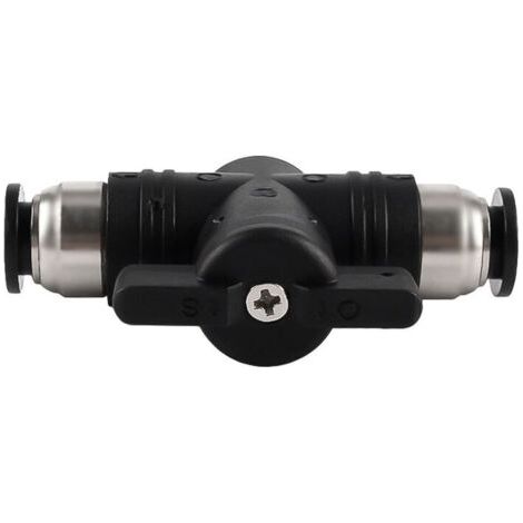 4 Stück 6 Mm Pneumatische Anschlüsse, Push-schnellverbinder-verbindung, Manuelles Ventil, Push-pneumatik-geradverbinder Zum Anschluss Von Polyethylen-nylon- Und Pu-schläuchen (buc-6)