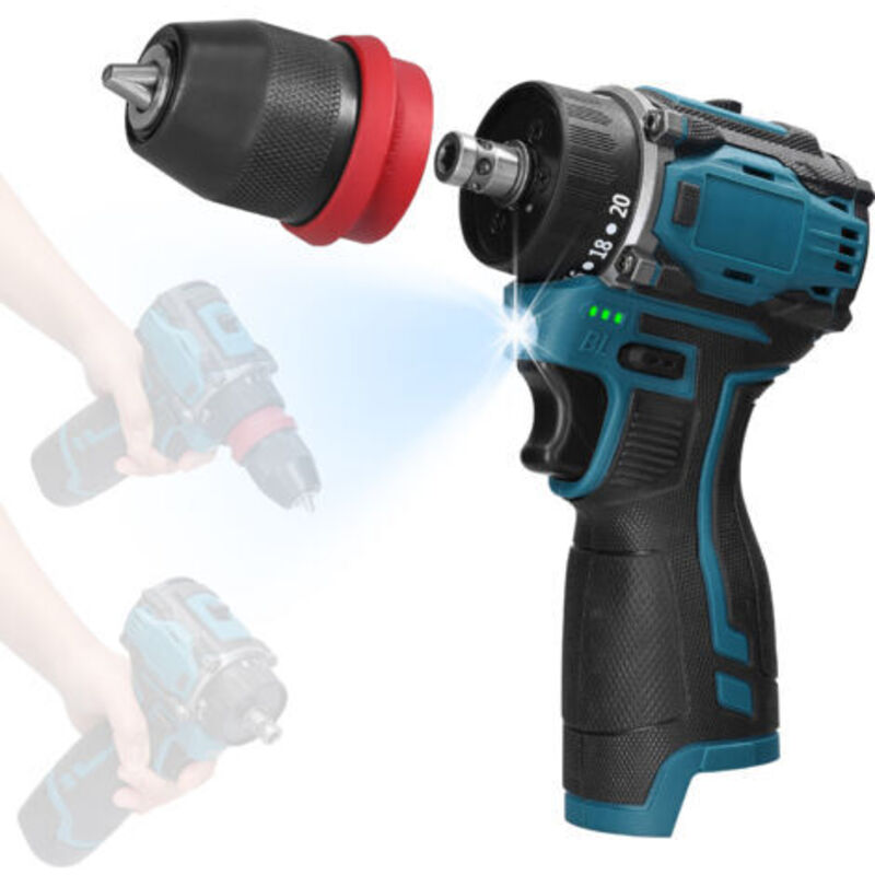 Pistolet À Souder, 4 Arten Von Stiften, Led-eclairage, Schwarz