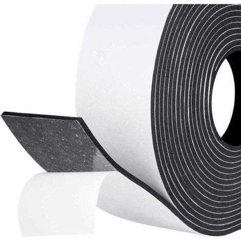Klebende Schallschutzdichtung 50mm X 3mm X 5m – Anti-kälte-schaumgummi – Schutz Vor Zugluft Und Lärmbelästigung