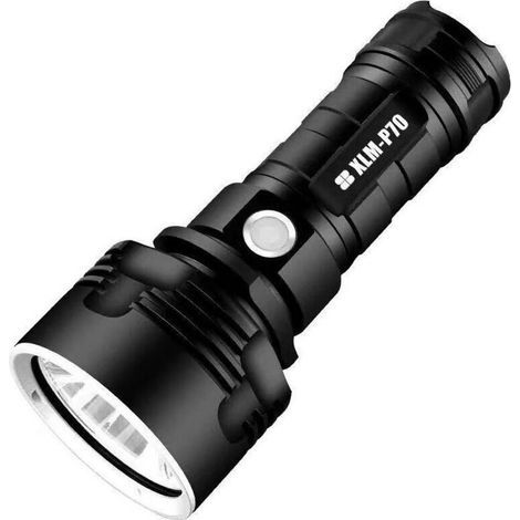 P70-taschenlampe, 30.000 Bis 100.000 Lumen, Hochleistungs-led-taschenlampe, Ultrahell, Leuchtend, Xlm-p70 50 W, 3-modus-taschenlampe, Einzigartige Batterie, 50 W-p70