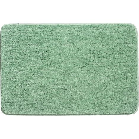 Rutschfeste Badematte, Dicke Duschmatte, Saugfähig, Ultraweiche Mikrofaser-bodenmatte, Schnell Trocknend, Maschinenwaschbar, Grün, 40 X 60 Cm