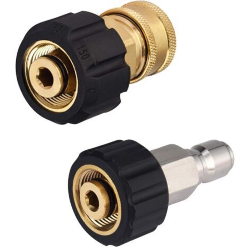 Pr Lot Von Hochdruckreiniger-adaptern M22 Auf 3/8 Schnellkupplung Für Elektrische Hochdruckreiniger, 5000 Psi