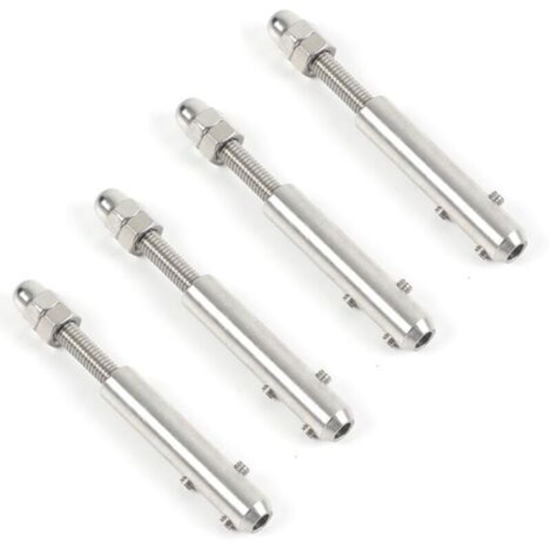 Kabelspanner Aus Edelstahl – Packung Mit 4 4-mm-kabelbindern – Kratzfeste Oberfläche – Zur Abspannbefestigung