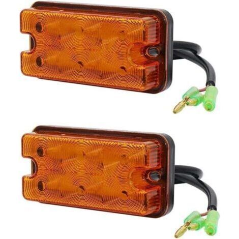 2 Stück Led-frontblinker Für Gabelstapler, Anhänger, Umrissleuchte, Bernsteinfarben, 12 V-80 V, Für Lkw