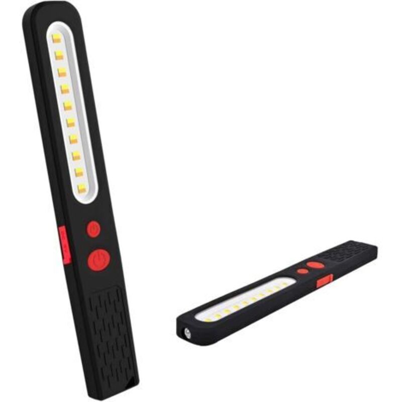 Pr Arbeitslampe Led Wiederaufladbar, Kombinierte Doppelte Farb-inspektionslampe 2 Und 1 Und 3 W Cob-led-taschenlampe Mit Doppeltem Magnet Für Auto, Garage, Atelier, Camping, Basteln Usw